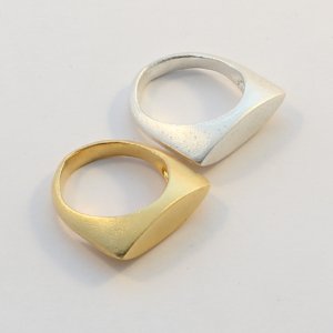 טבעת מתכת זהב / כסף